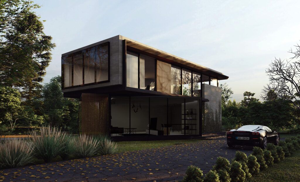 Architectural modern villa 3D Visualization