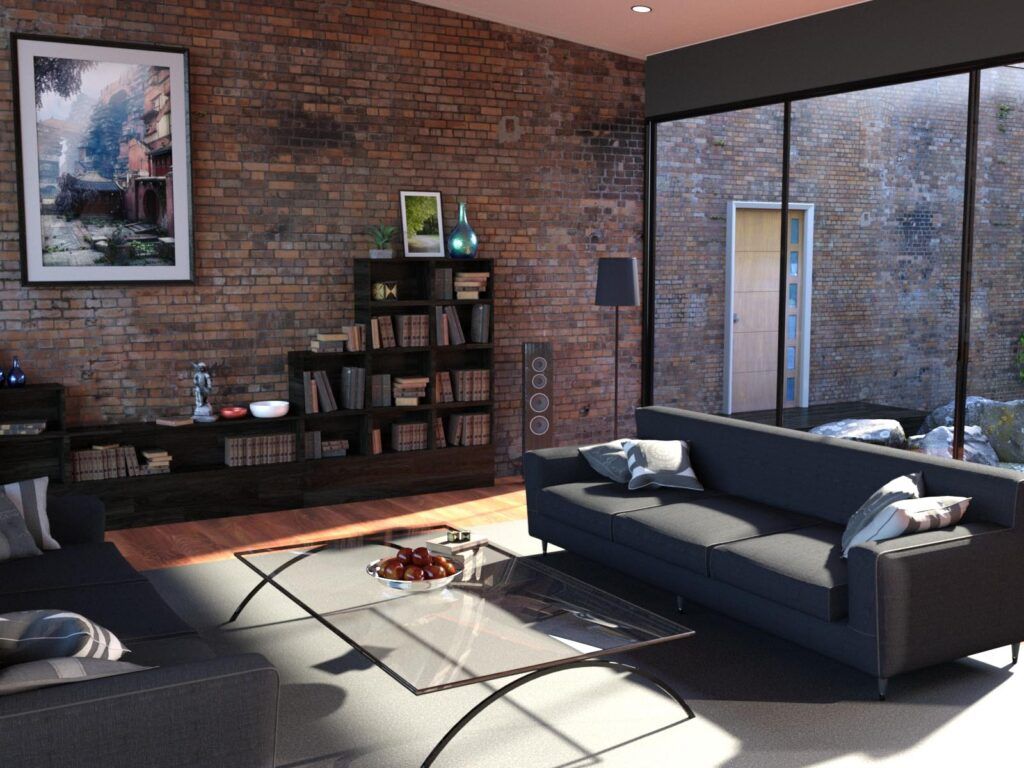 3D interior Modern Living Room